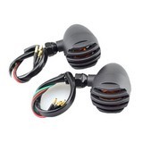 Turn Lights Signal Indicator Mini Bullet Blinkers Harley Chopper Bobber Honda Yellow-Red